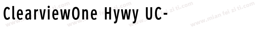 ClearviewOne Hywy UC字体转换